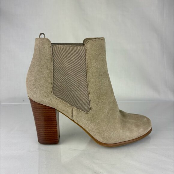 MICHAEL KORS Grey Suede Chelsea Ankle Boots sz 10 Excellent condition - Picture 2 of 11